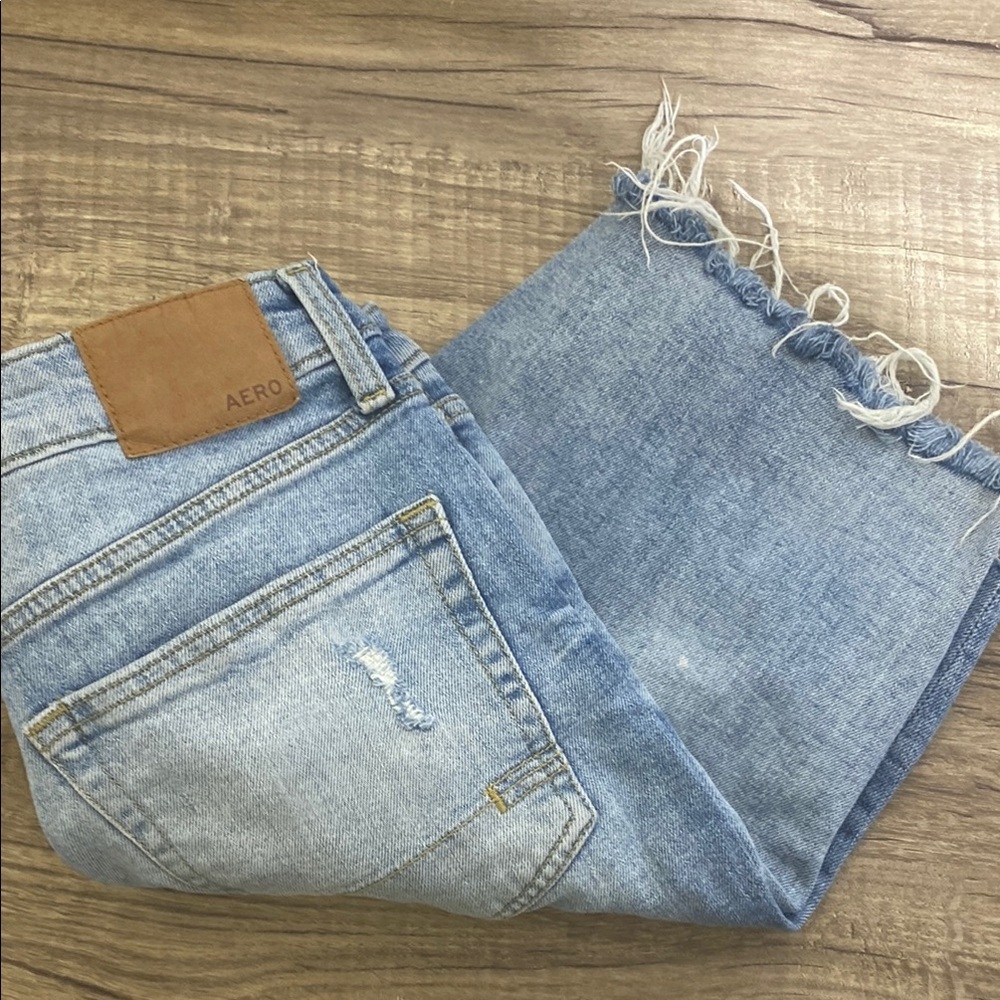 Aero Light Blue Distressed Jeans